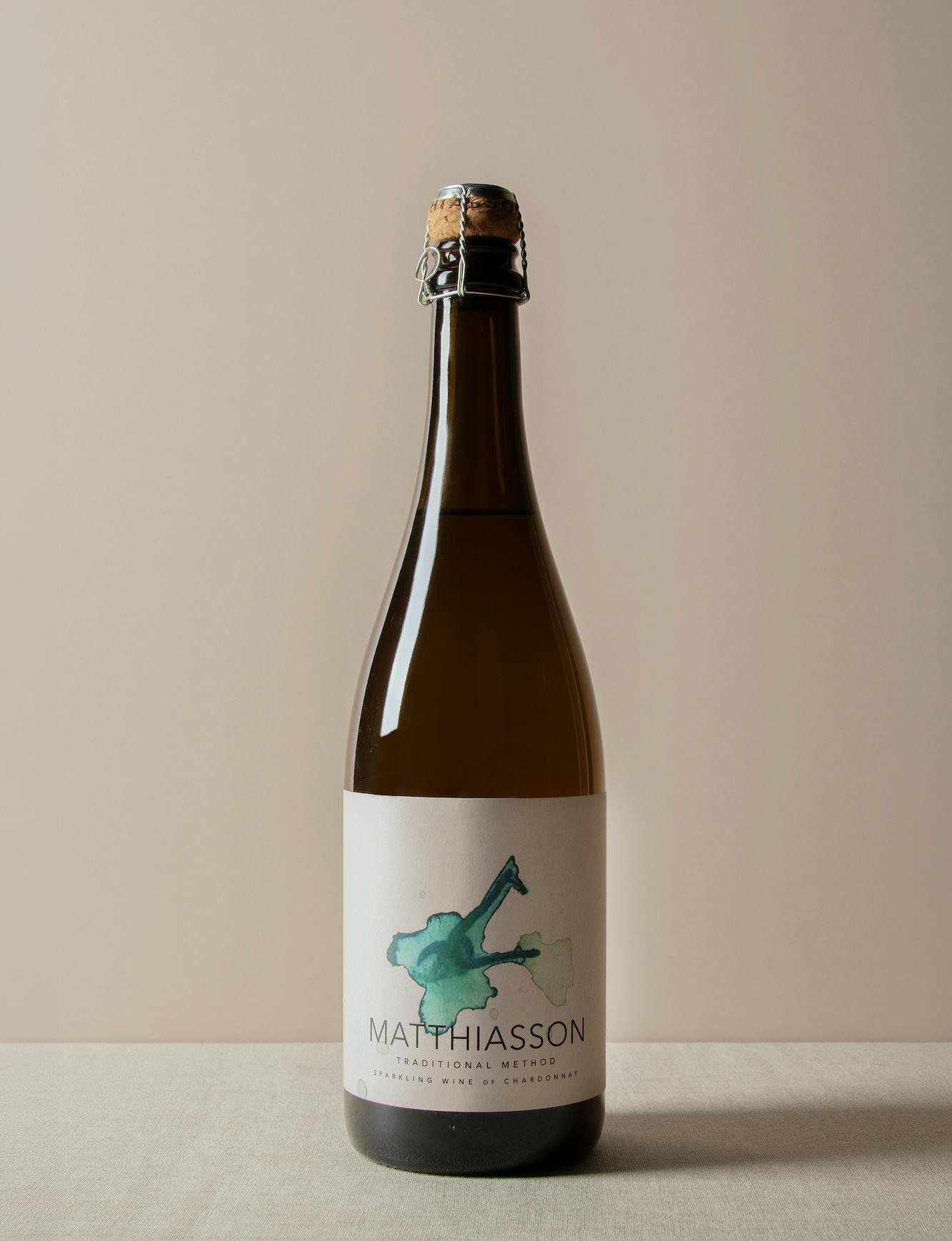 Sparkling wine bottle